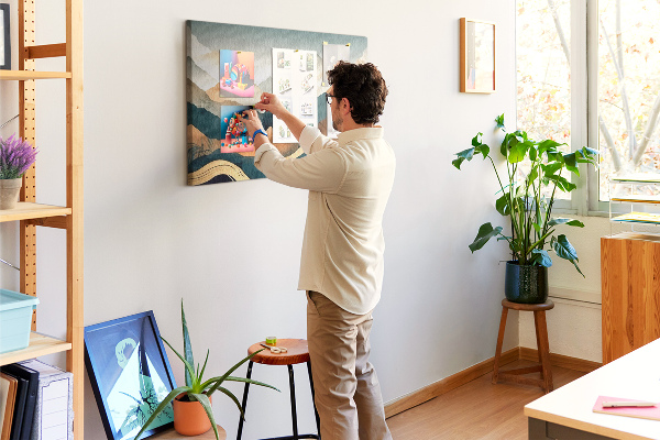Nástěnka Horská krajina v tlumených barvách