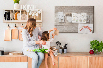 Korková nástěnka Stylový nápis HOME se srdíčkem