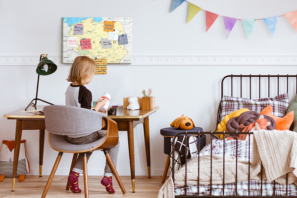 Korková nástěnka Mapa Polska s vyznačenou Varšavou