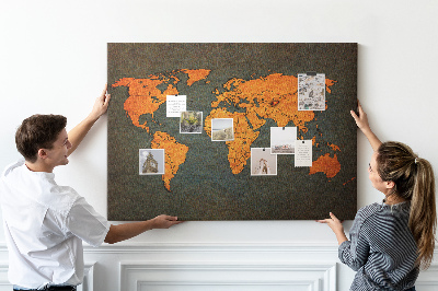 Nástěnka Mapa starověkého světa v odstínech hnědé