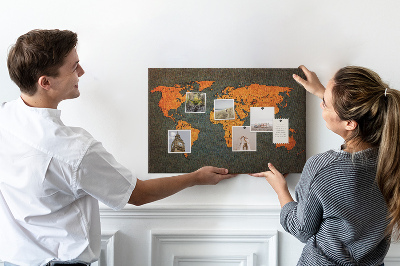 Nástěnka Mapa starověkého světa v odstínech hnědé