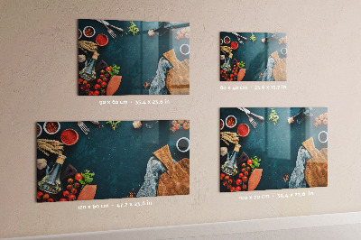 Magnetická tabule na zeď na kuchyňské náčiní