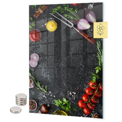 Tabule na magnety Tabulka příchutí