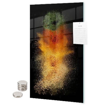 Magnetická nástěnka Rozlité koření