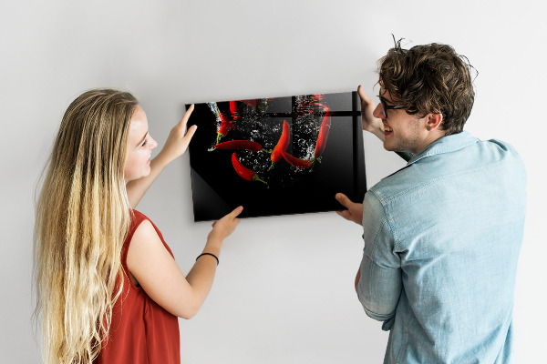 Magnetická tabule na zeď v provedení papriky ve vodě