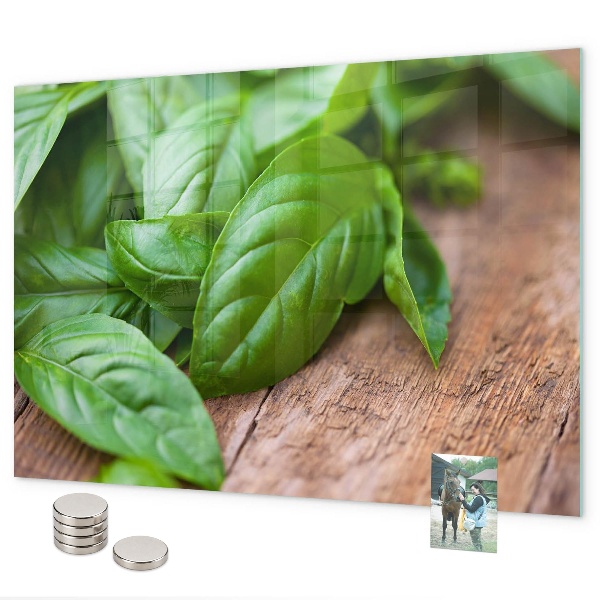 Bazalkové listy magnetická tabule