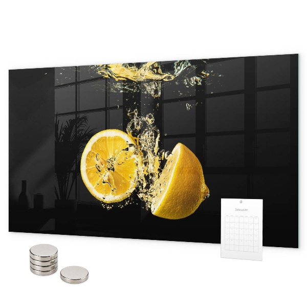 Magnetická tabule na zeď motiv citrony
