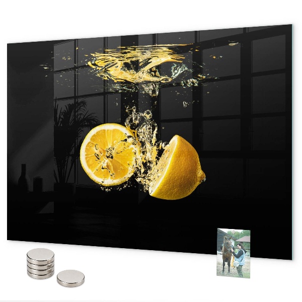 Magnetická tabule na zeď motiv citrony