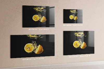Magnetická tabule na zeď motiv citrony