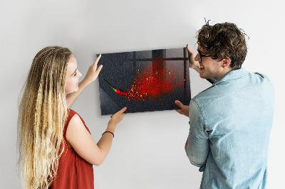 Magnetická tabule červené koření
