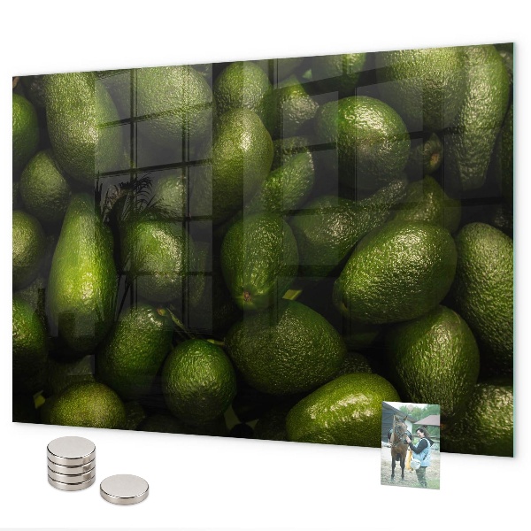Magnetická tabule na zeď v designu avokáda