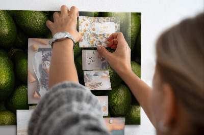 Magnetická tabule na zeď v designu avokáda