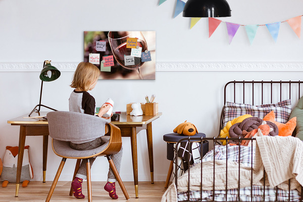Magnetická tabule sklenka červeného vína