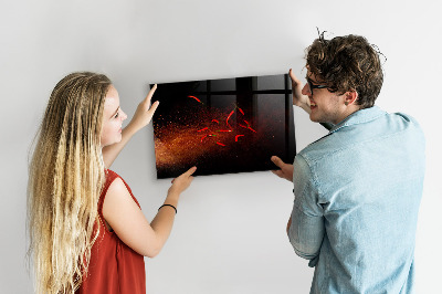 Magnetická tabule na zeď s motivem chilli papriček