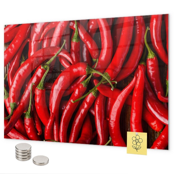 Pálivé papriky magnetická tabule