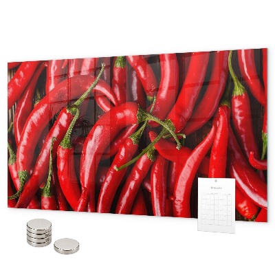 Pálivé papriky magnetická tabule
