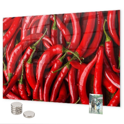 Pálivé papriky magnetická tabule
