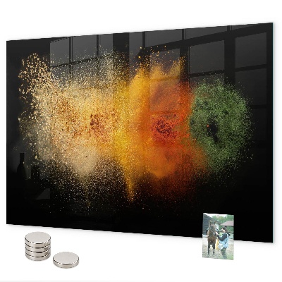 Magnetická tabule na zeď motiv rozlité koření