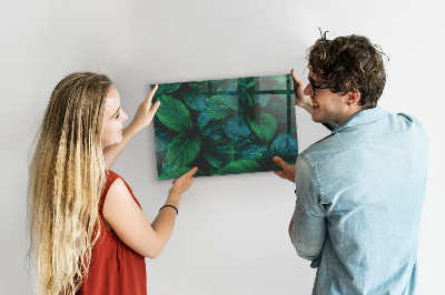 Magnetická tabule na zeď v motivu Listy přírody