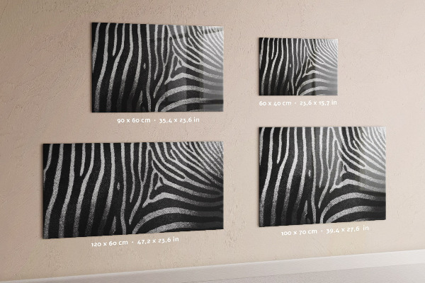 Magnetická tabule na zeď se zebřím vzorem