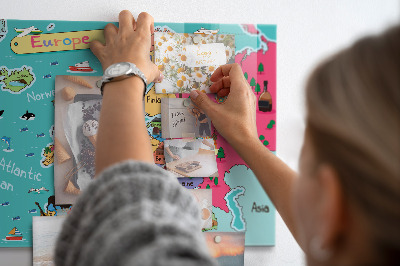 Magnetická tabule na zeď mapa Evropy