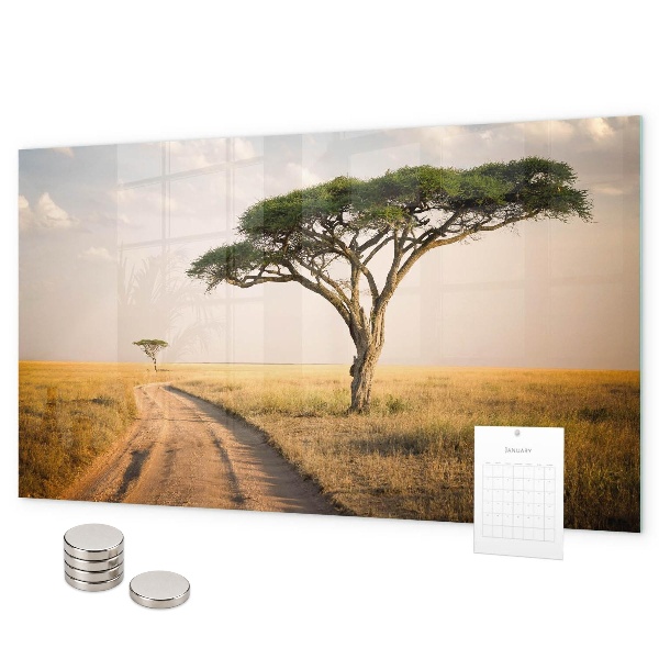 Magnetická tabule na zeď motiv africká krajina