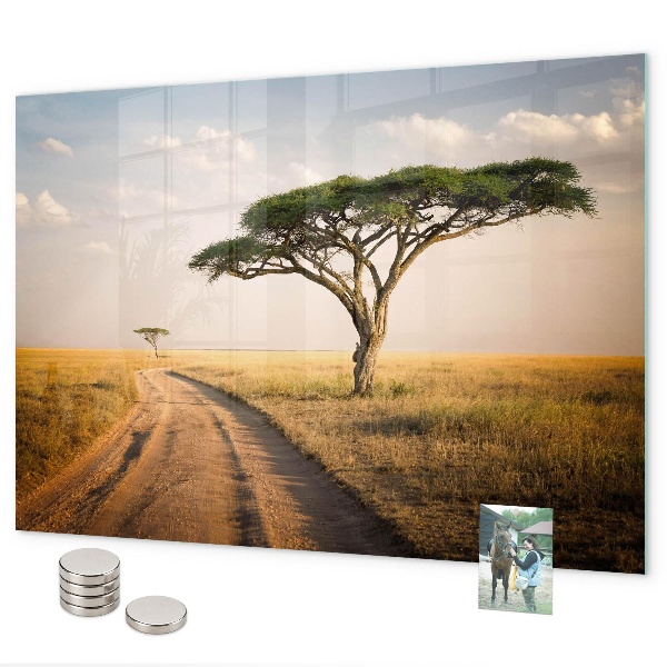 Magnetická tabule na zeď motiv africká krajina