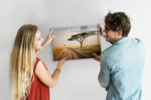 Magnetická tabule na zeď motiv africká krajina