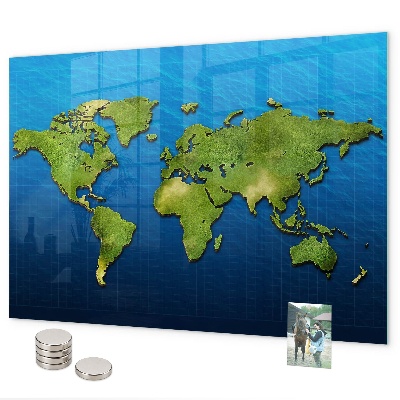 Magnetická tabule mapa světa