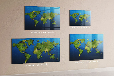 Magnetická tabule mapa světa