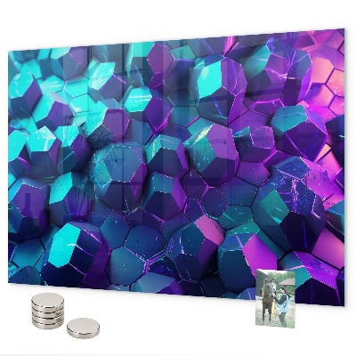 Magnetická tabule na zeď geometrické obrazce
