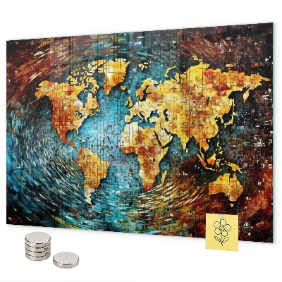 Magnetická tabule na zeď svět chaosu
