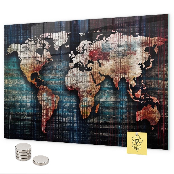 Magnetická tabule lineární mapa