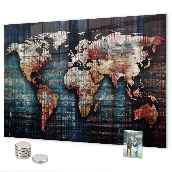 Magnetická tabule lineární mapa