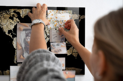 Magnetická tabule na zeď mapa světového sucha