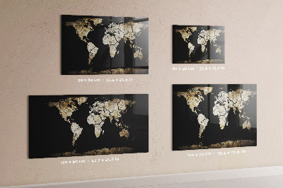 Magnetická tabule na zeď mapa světového sucha