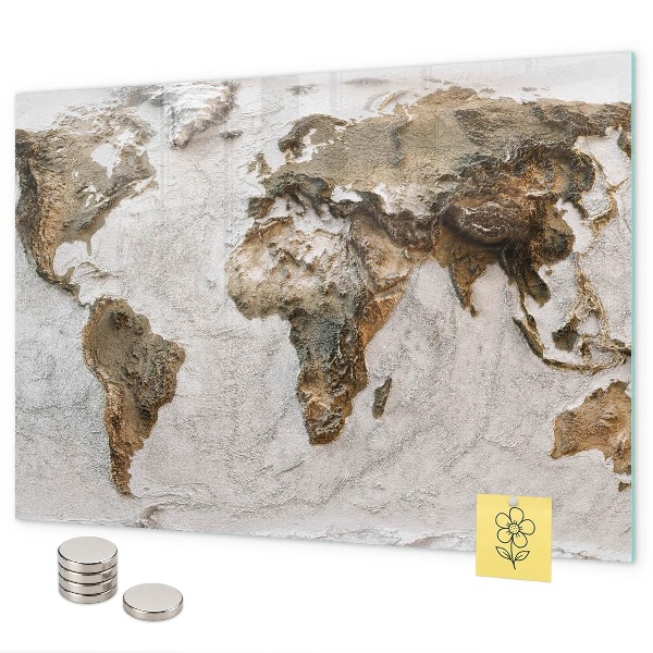 Mapa starého světa magnetická tabule