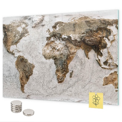 Mapa starého světa magnetická tabule