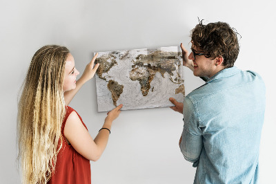 Mapa starého světa magnetická tabule