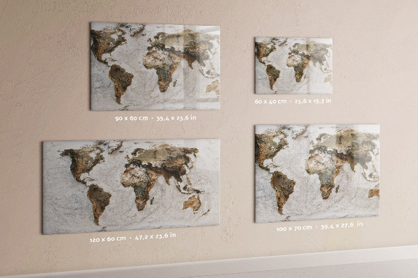 Mapa starého světa magnetická tabule
