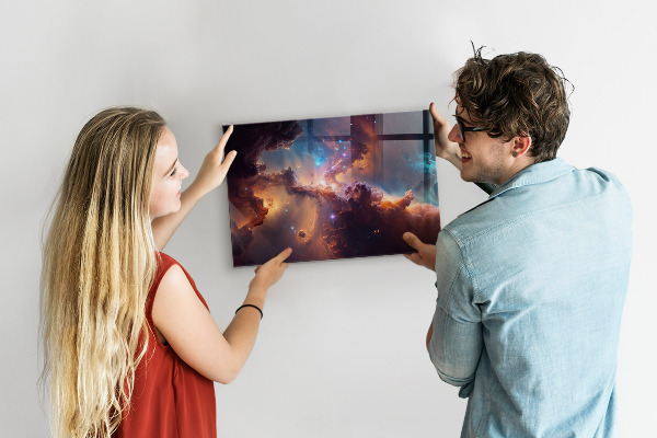Magnetická tabule na zeď s motivem svět hvězd a vesmíru
