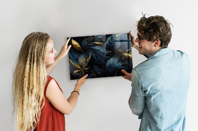 Magnetická tabule na zeď s motivem okrasných květin