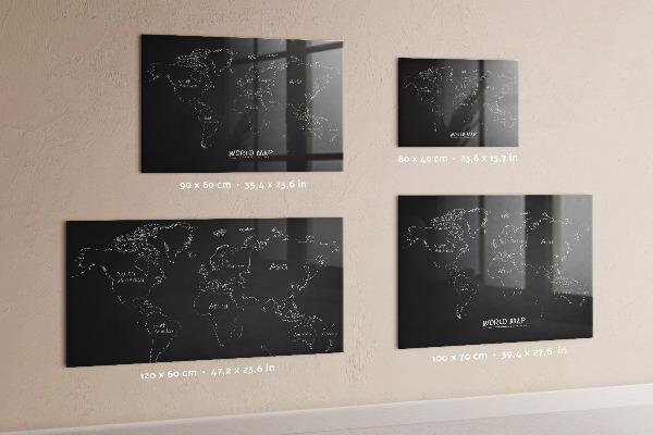 Magnetická tabule mapa světa se zobrazením Země