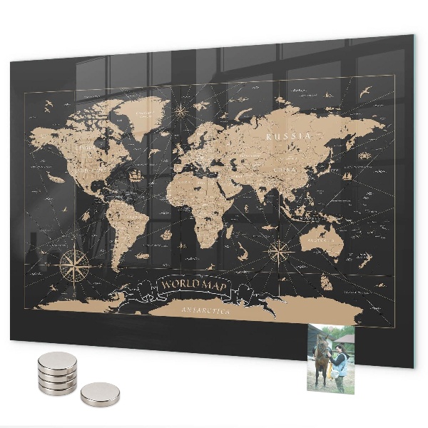 Mapa starého světa magnetická tabule