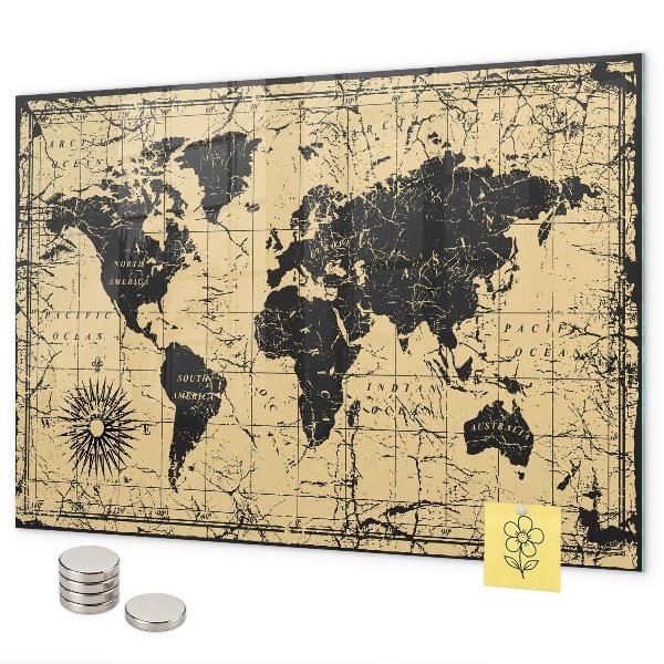 Magnetická tabule mapa starého světa