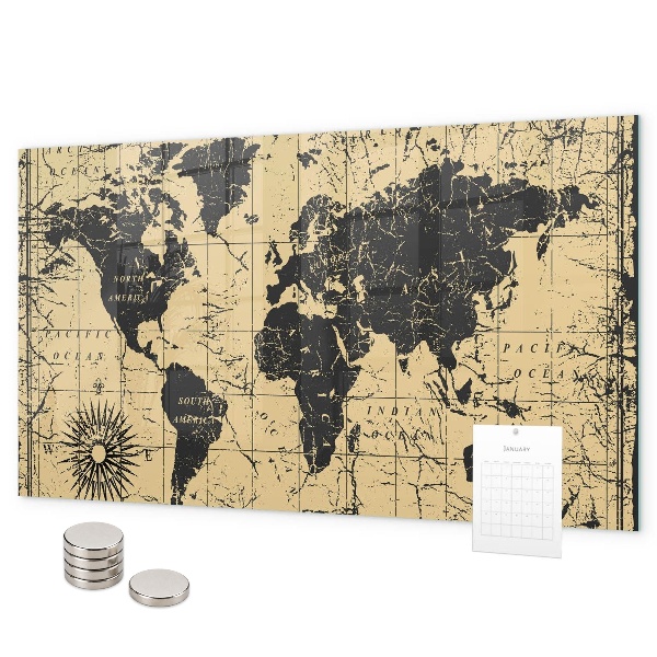 Magnetická tabule mapa starého světa