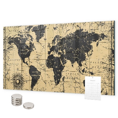 Magnetická tabule mapa starého světa