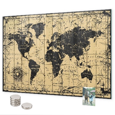 Magnetická tabule mapa starého světa