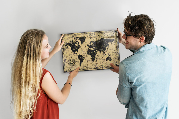 Magnetická tabule mapa starého světa