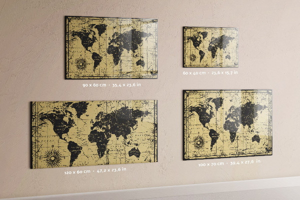 Magnetická tabule mapa starého světa